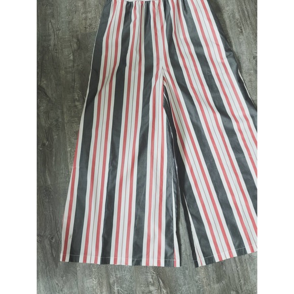 NEW Anthropologie Maeve Red Blue Striped Flare Jumpsuit - Various - Picture 7 of 13